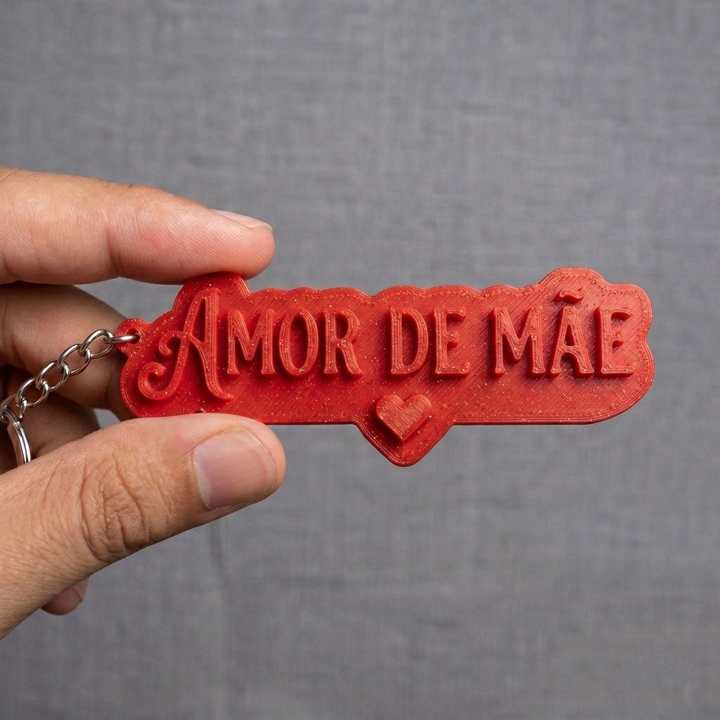 Chaveiro Personalizado com Nome — Impressão 3D