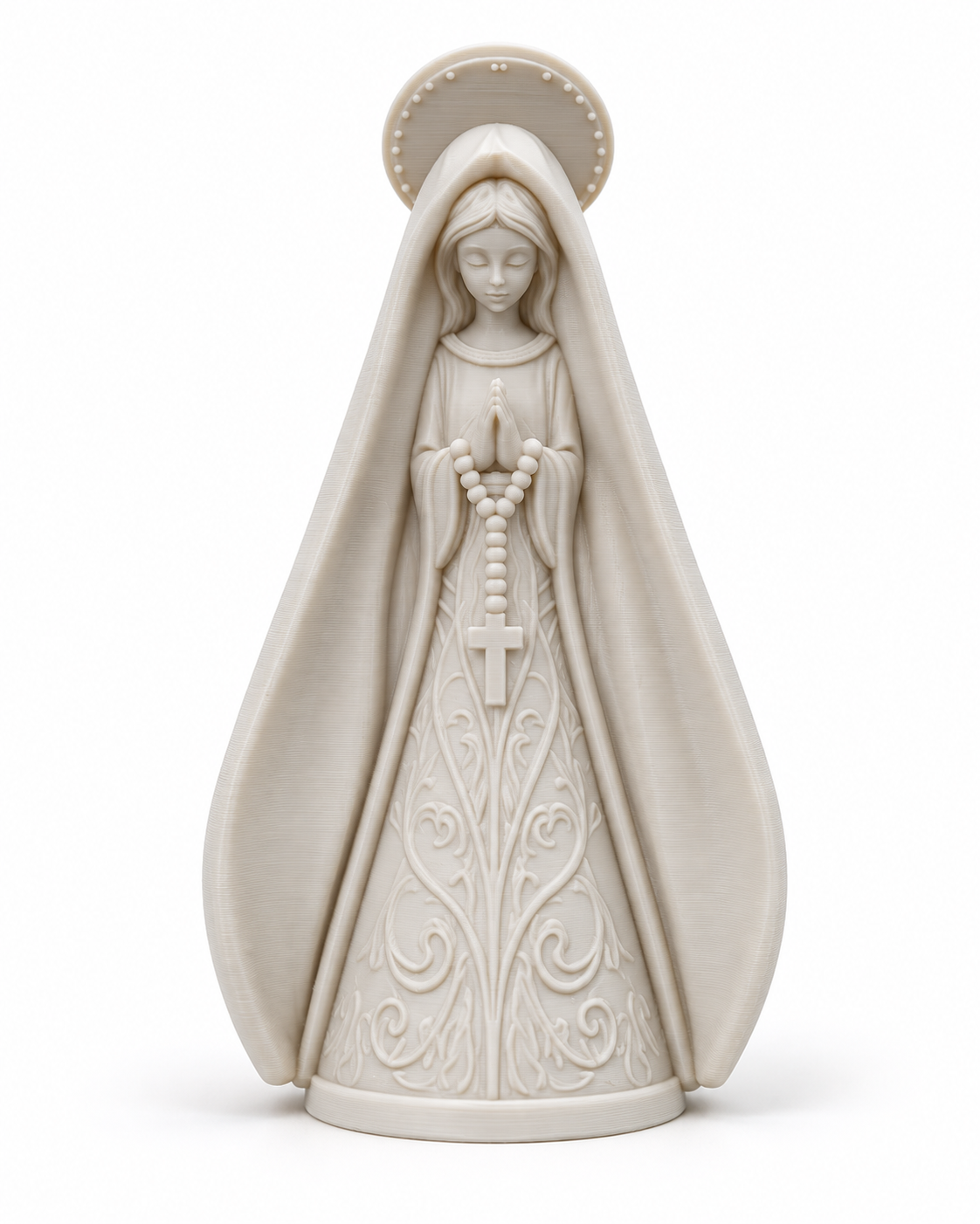 Nossa Senhora com Terço – Arquivo STL para Impressão 3D