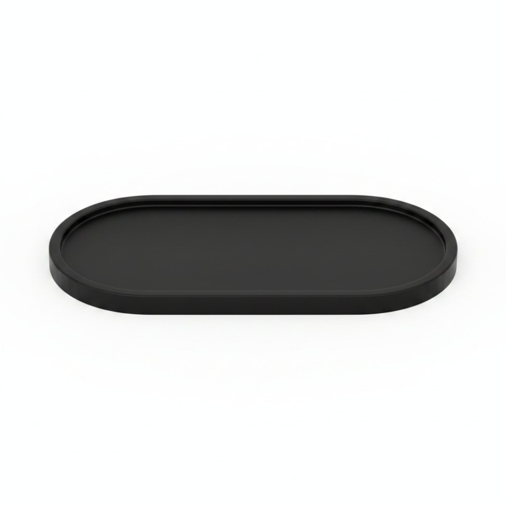 Foto 5 de Bandeja Suporte para Vela Aromática Decorativa Preta Fosca Moderna Minimalista PETG Alta Qualidade