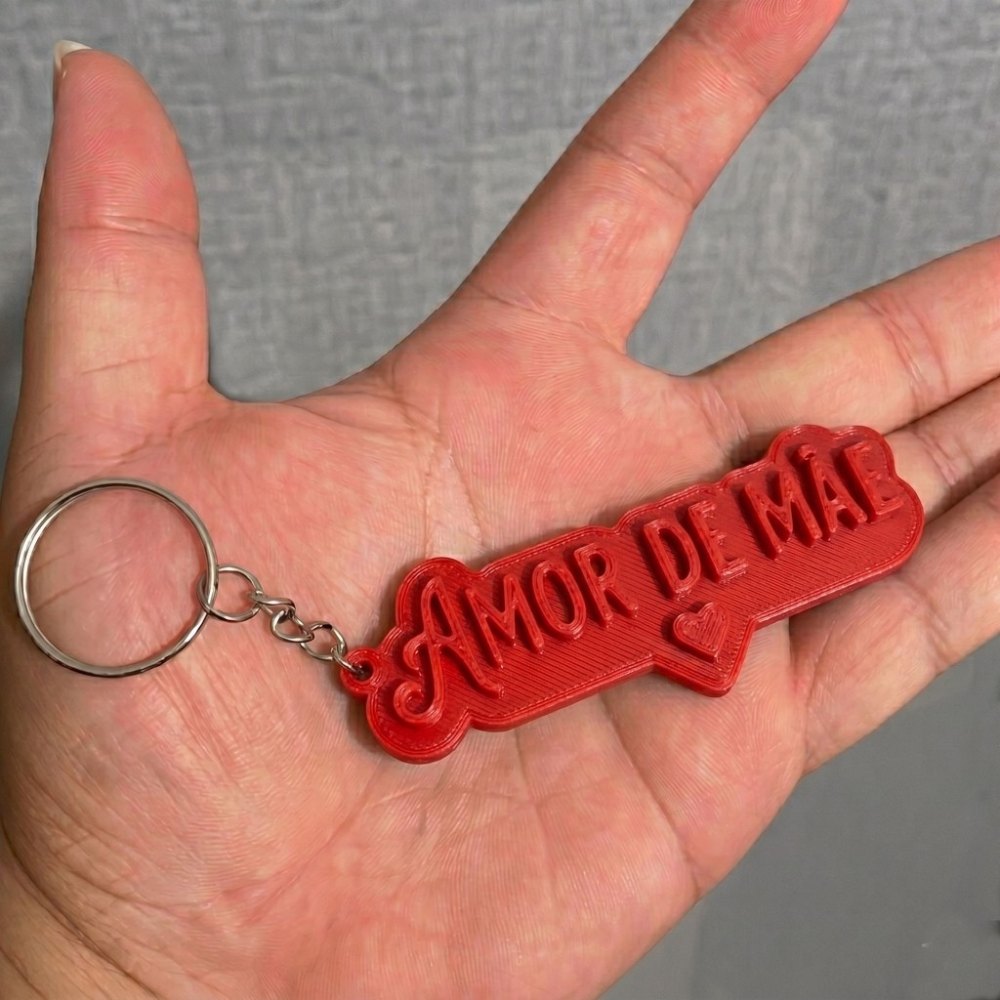Foto 2 de Chaveiro Amor de Mãe 3D - Presente Especial e Exclusivo