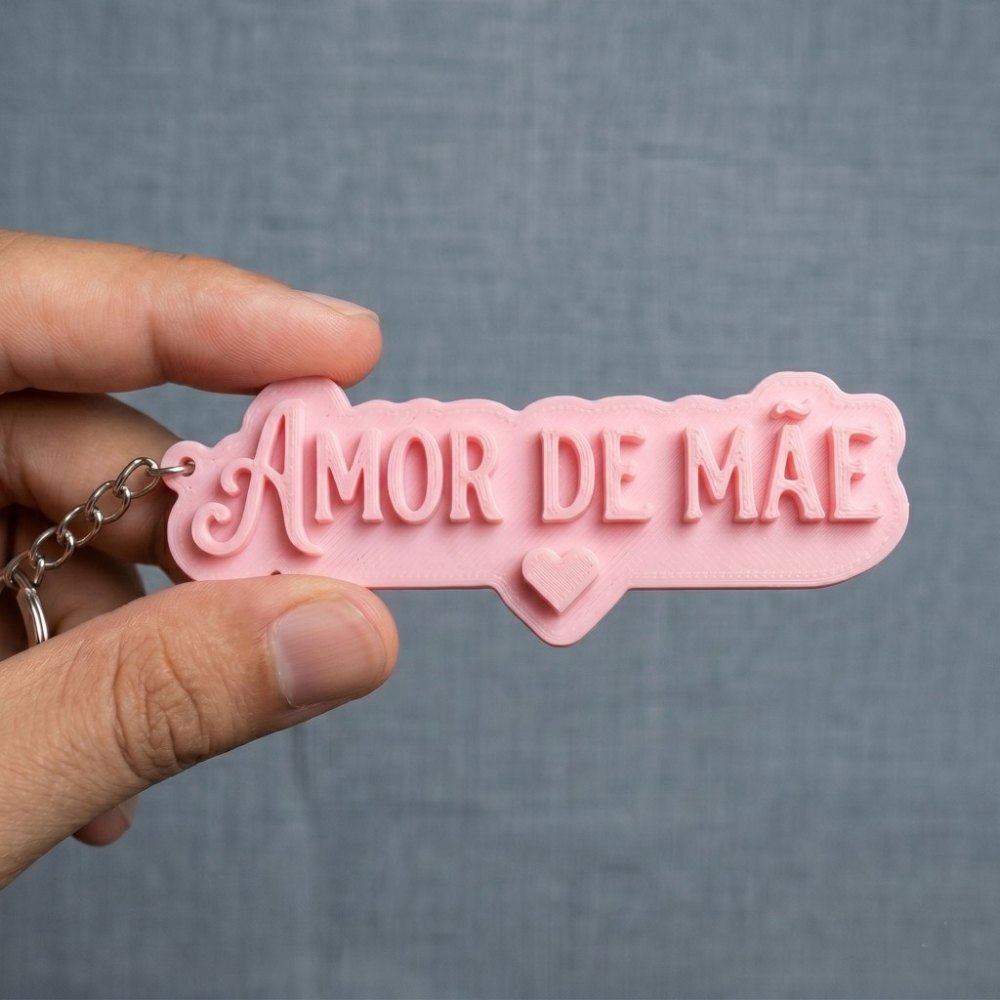 Foto 4 de Chaveiro Amor de Mãe 3D - Presente Especial e Exclusivo