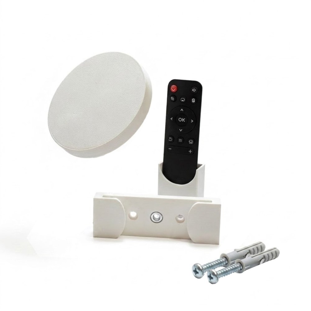 Foto 2 de Kit Suporte para Projetor de Teto e Parede + Suporte de Controle Remoto e Tampa Protetora Branco