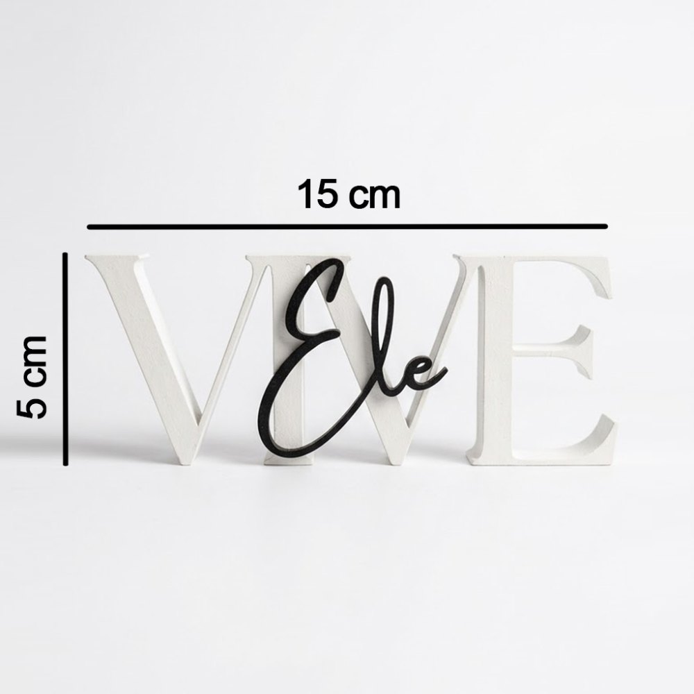 Foto 3 de Letreiro Religioso "Ele Vive" Impressão 3D