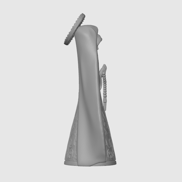 Foto 6 de Nossa Senhora com Terço – Arquivo STL para Impressão 3D